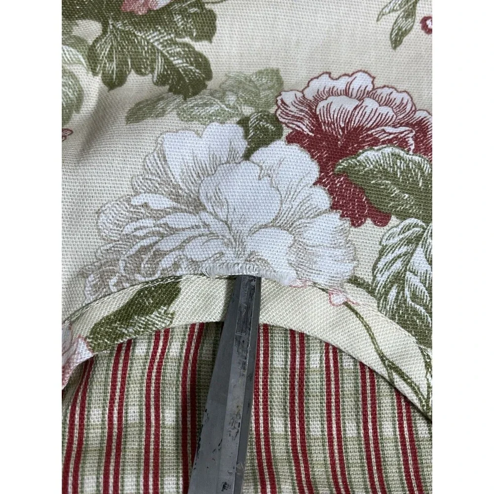 Home Trends‎ Orchard Scarsdale Floral Rose Tassel Valance Panels Set Cottagecore
